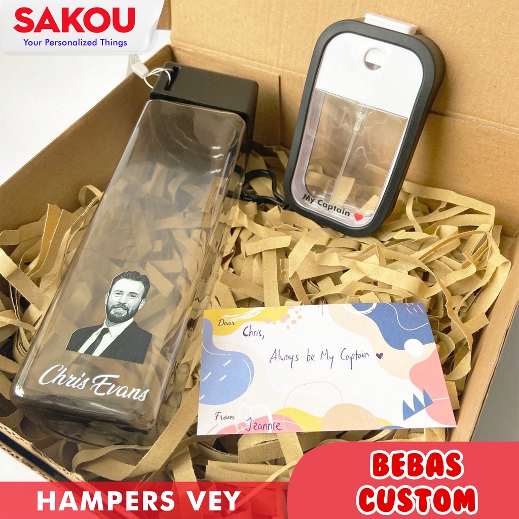 

Hampers Vey - Botol Minum Spray Greeting Card Gift Kado Souvenir