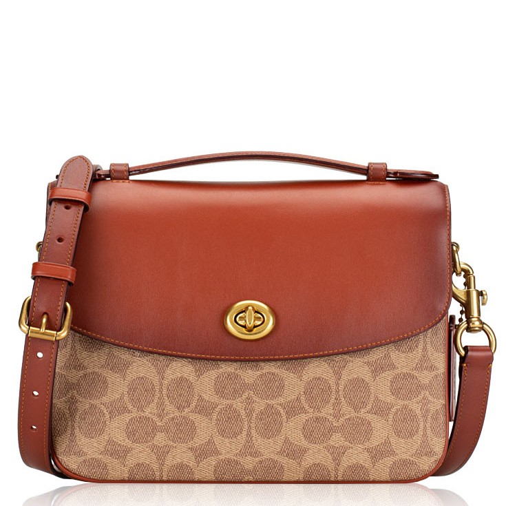 Coach Signature Cassie Crossbody Tan Rust