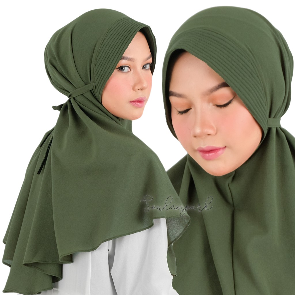 Hijab Bergo Maryam Pet Diamond Stretch