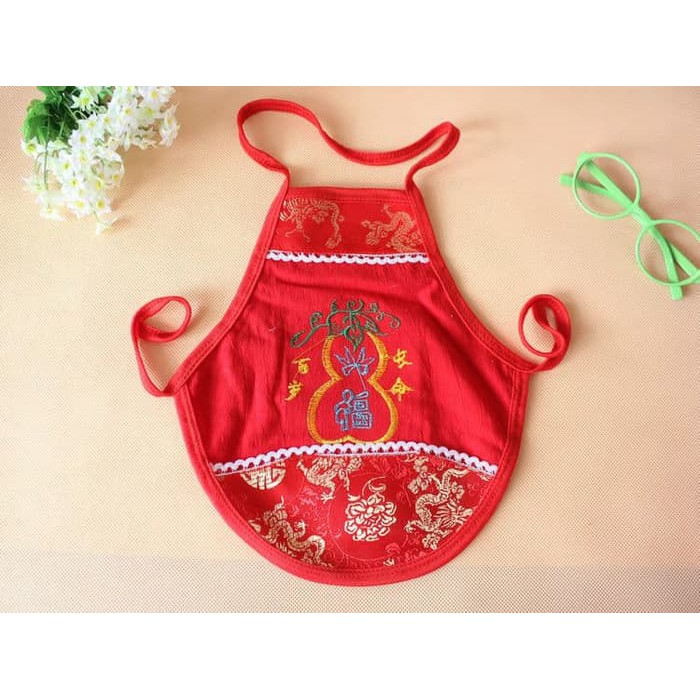 Baju Bayi Baby Bellyband 0-1 tahun Merah New Year Clothes - 0-12 Bulan