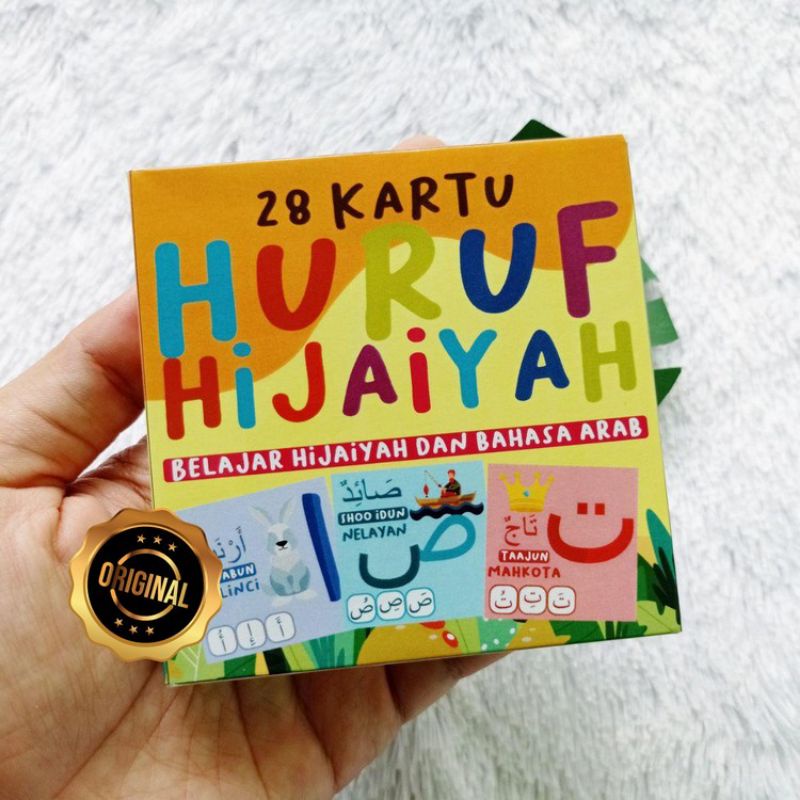 Flash Card 28 Kartu Huruf Hijaiyah Belajar Bahasa Arab