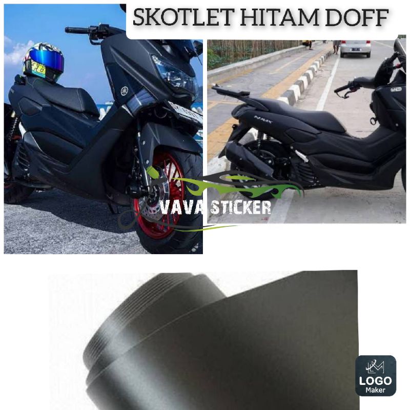 Skotlet motor warna hitam dopp/skotlet motor hitam glossy/skotlet motor