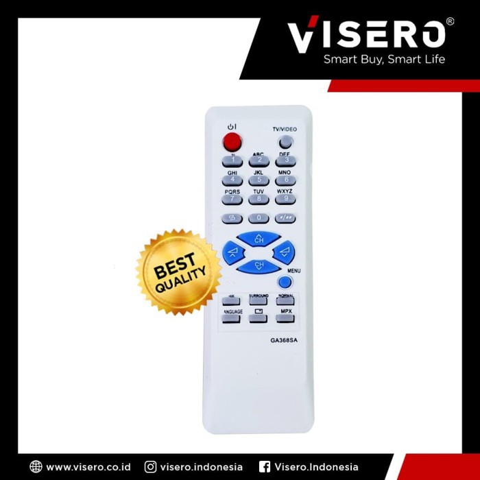 Remot / Remote Multi TV Tabung Sharp / Sharp Putih Visero (GA-368SA)