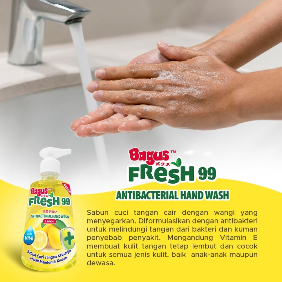 Bagus FRESH 99 Antibacterial Hand Wash Refill 375ml