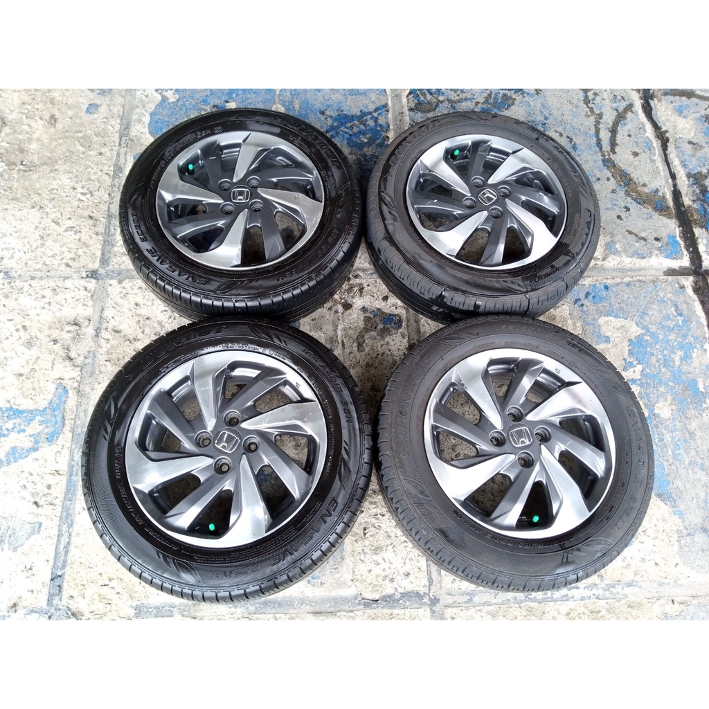 velg seken bekas std mobilio ring 15x5,5 pcd 4x100 seken bekas murah berkualitas plus ban