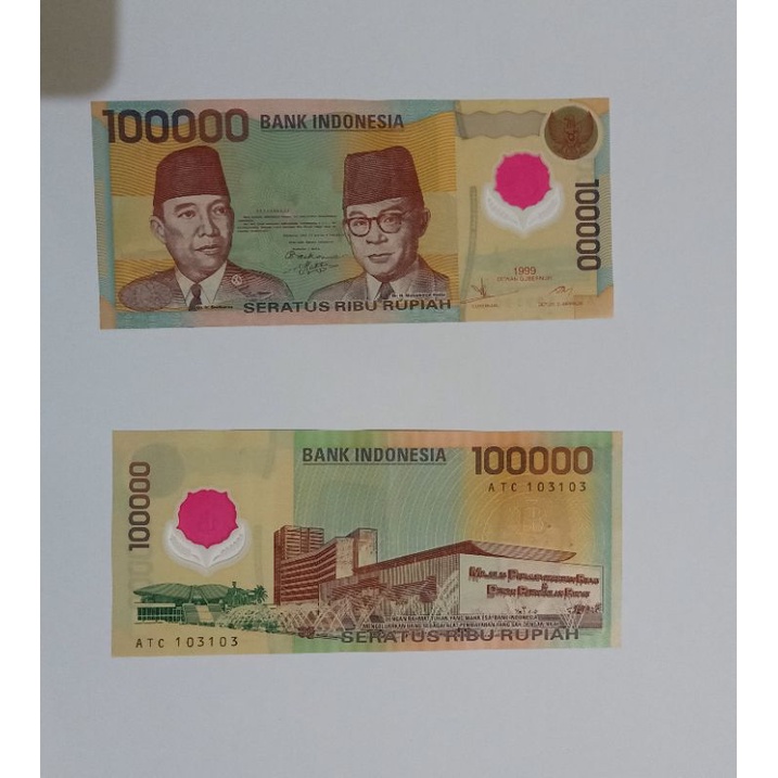 Uang Kuno Rp 100.000 / 100 ribu Polymer ASLI