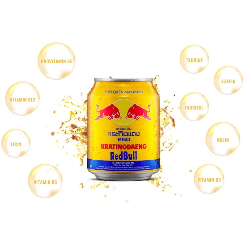 REDBULL KRATINGDENG MINUMAN BERENERGI KALENG