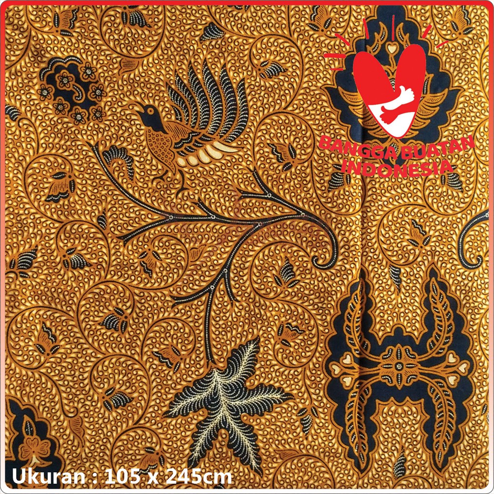 Kain Batik Sogan Motif Wahyu Tumurun