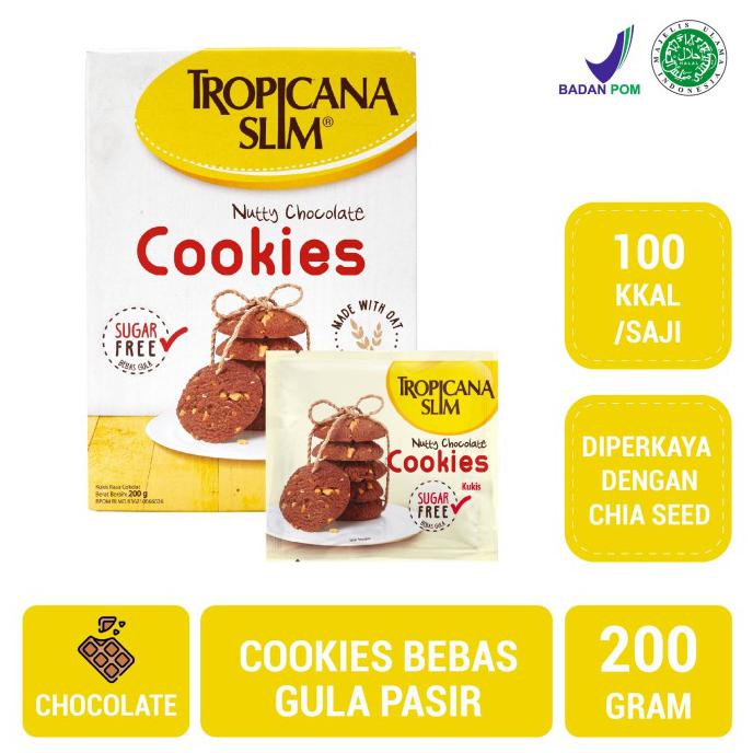 

Cuci Gudang Awal Tahun Tropicana Slim Cookies Nutty Chocolate Diskon