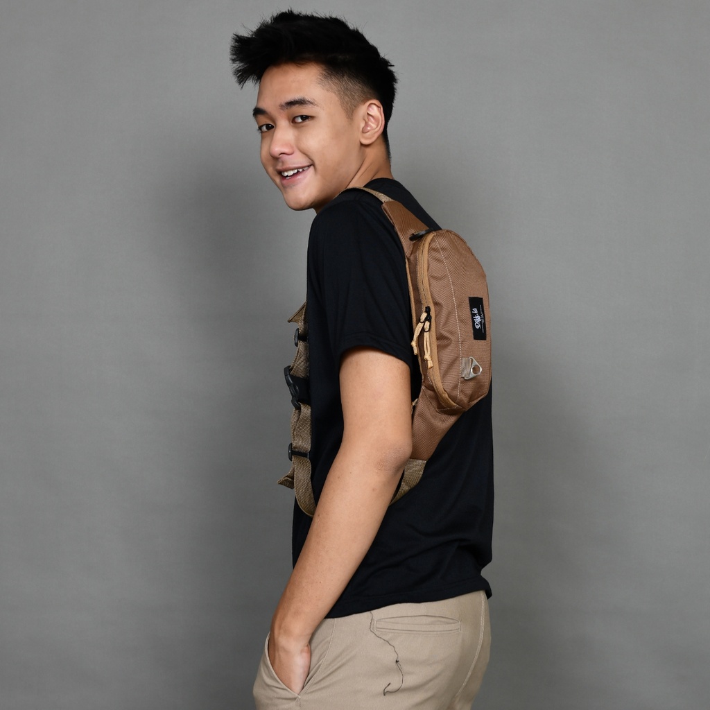 Tas Selempang Pria Cowok Waistbag Simple Tas Slempang Trendy Terbaru