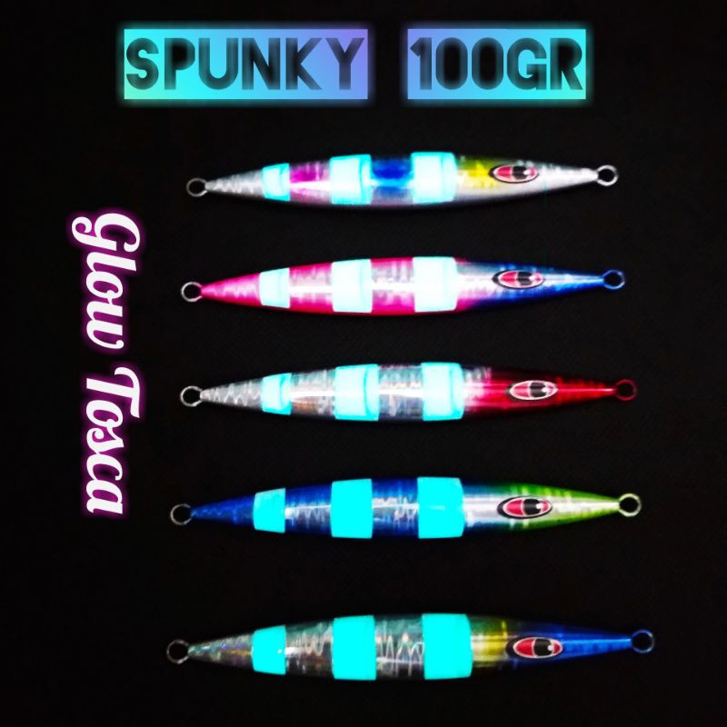 Metal Jig Spunky 100gr Glow In The Dark CNC