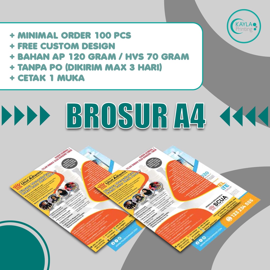 

Brosur A4 ( 1 muka )