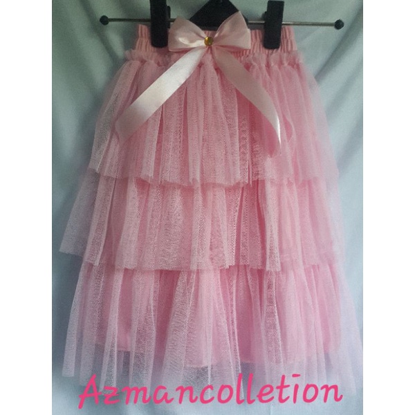 (GROSIR)rok tutu anak 3 susun pita\rok tutu KIDS pesta\bawahan anak perempuan\rok anak umpak usia 1-5 tahun