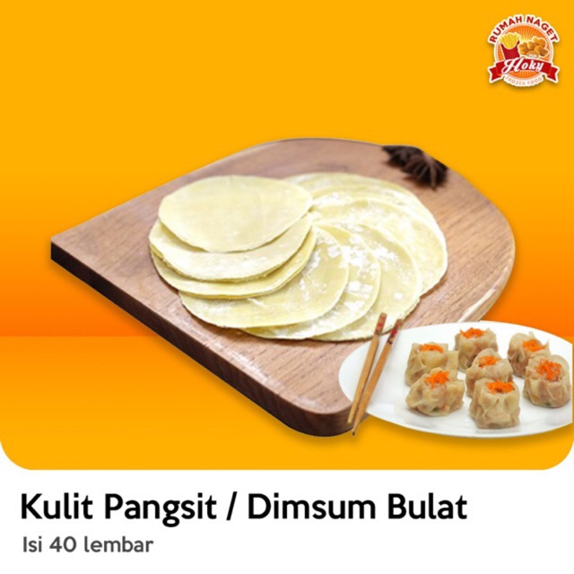 

Kulit Pangsit / Dimsum Bulat Biasa isi 40