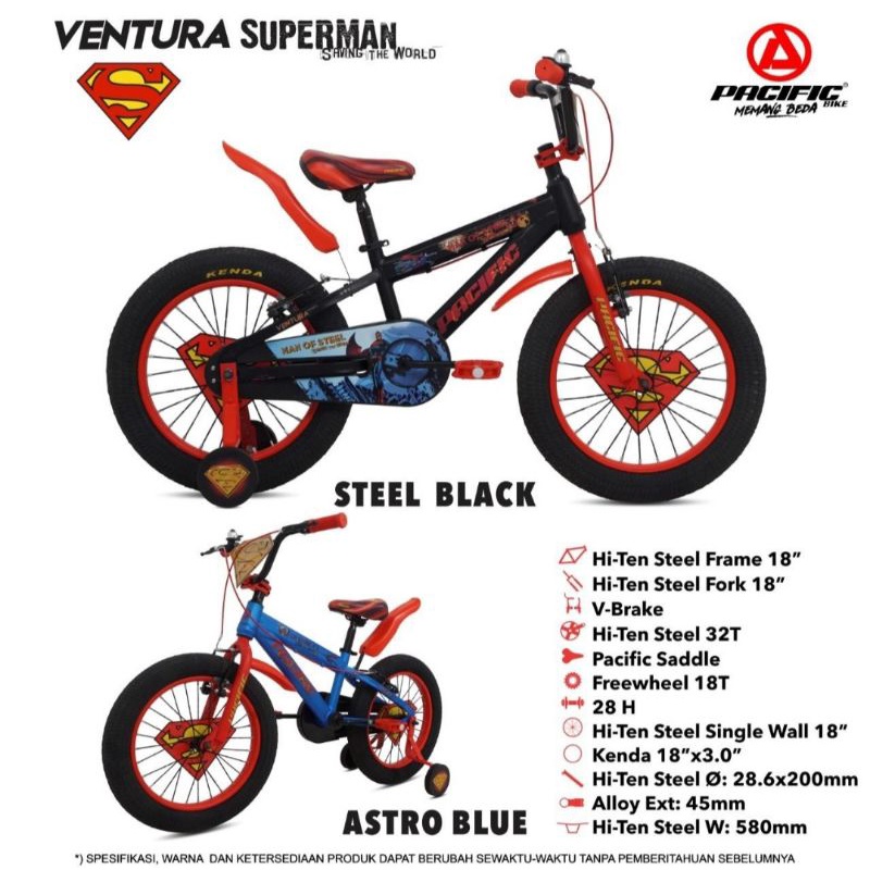 Sepeda Anak BMX Pacific Ventura Superman 18 Inch