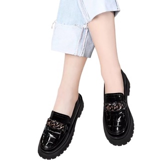 SEPATU WANITA DOCMART LOAFERS RANTAI BESI '' CROCO GLOSY '' PREMIUM BEST SELLER CR 002