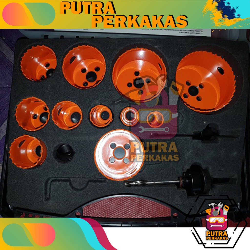 Hole Saw Metal Set - Mata Bor Gergaji Bulat Lubang Plat