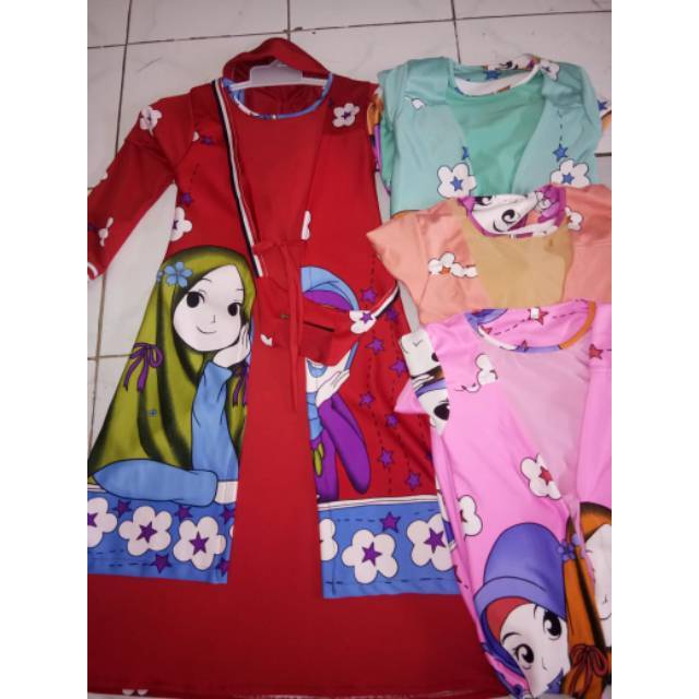 Grosir gamis scuba jumbo murah dan berkualitas