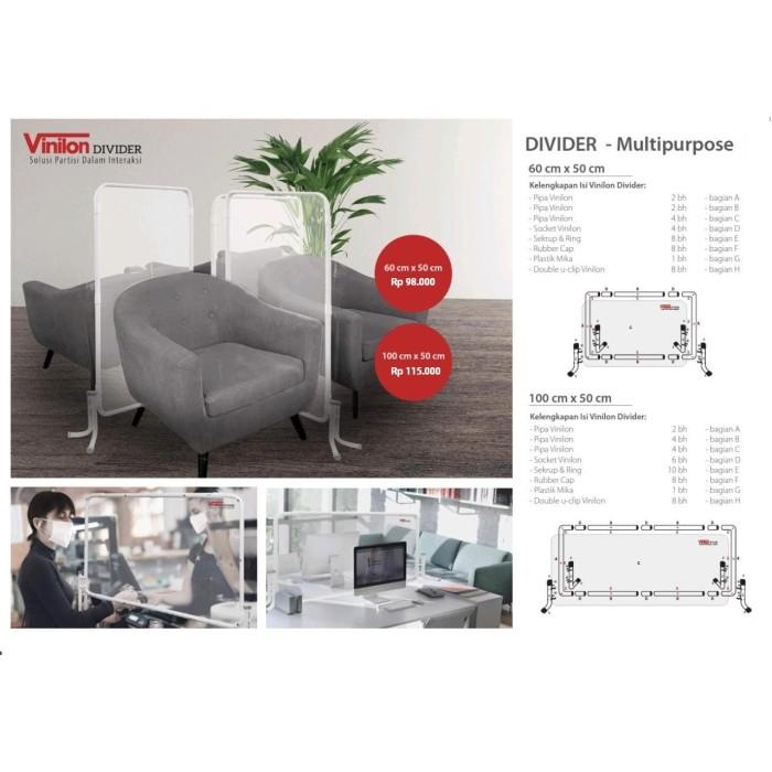 Meja Tamu Sekat Meja Partisi Meja Divider Meja Pembatas Meja Vinilon Multipurpos
