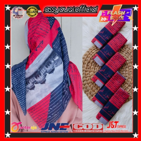 MOTIF KOREA/JILBAB MOTIF KOREA/HIJAB AKSARA/VOAL AKSARA/HIJAB AKSARA JAWA