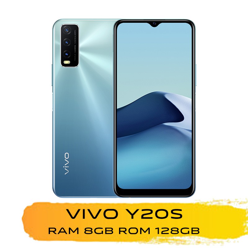 Y21S RAM 4GB ROM 128GB Garansi Resmi Original Handphone vivo murah HP vivo y20s baru hp vivo y21s baru produk bisa cod gratis ongkir bisa cicilan 0% dp kredit-Y20S Biru 8/128