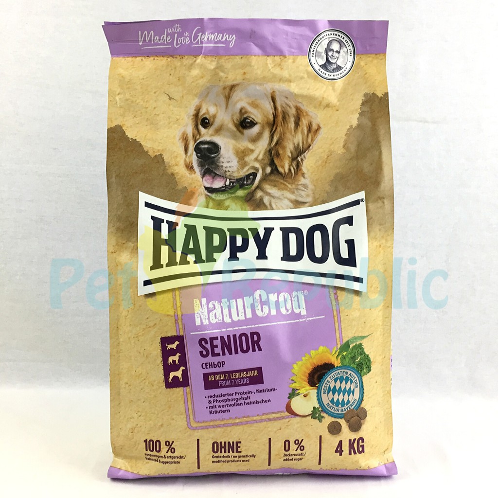 

HAPPYDOG Makanan Anjing Tua Naturcroq Senior 4kg