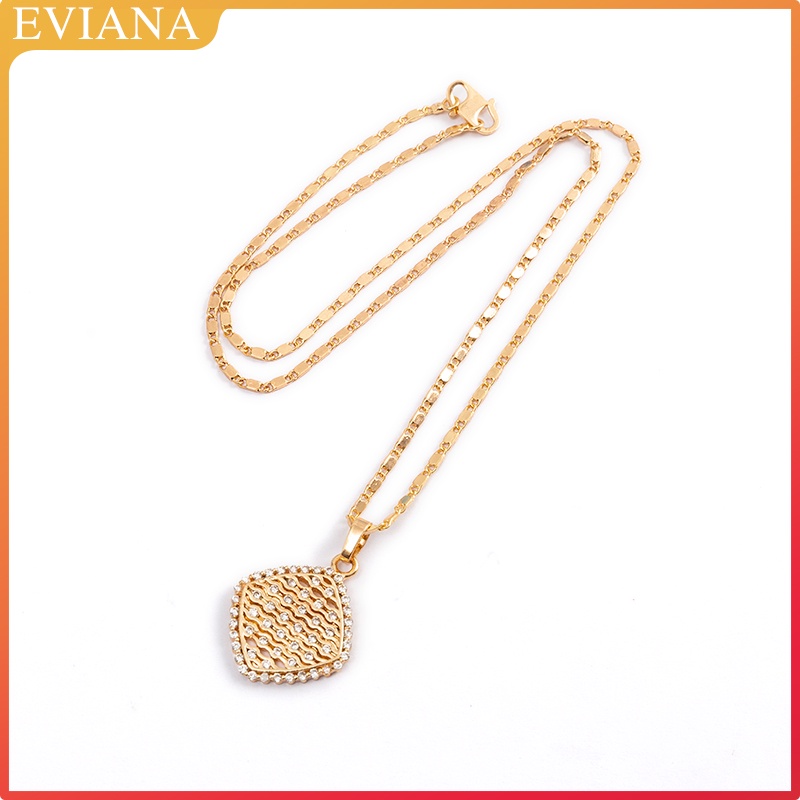 E-094 Fashion Trend Terbaru Kalung Wanita  Murah Batu Permata Berlapis gold Premium Quality  Aksesoris-5