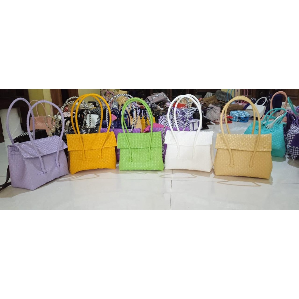 TAS ANYAMAN PLASTIK JALI/TAS WANITA/TAS BAHU /TAS TUTUP/TAS WANITA