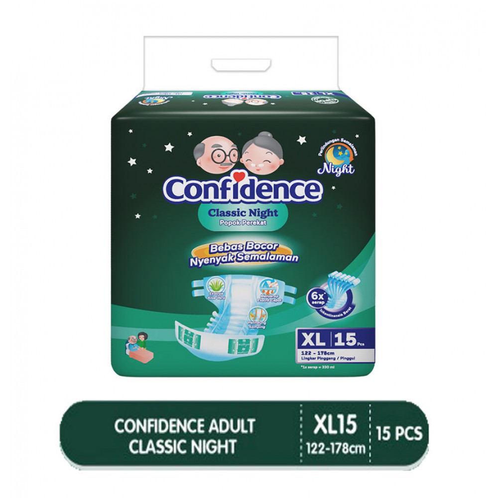 Confidence Popok Dewasa Classic Night - XL 15