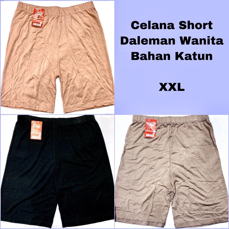 Celana Short | Celana pendek Dalaman Wanita Bahan Katun Size XXL