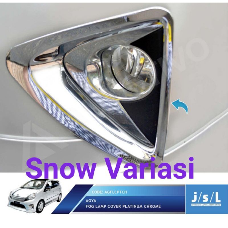 Foglamp Cover Agya 2012 2014 2016 Fog Lamp Platinum Chrome