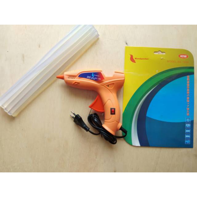 ALAT TEMBAK GLUE GUN 40W + BONUS ISI 10PCS