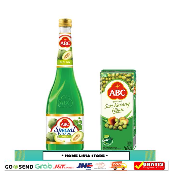 

ABC Sirup Special Grade Melon 485 mL + Minuman Sari Kacang Hijau 250 mL