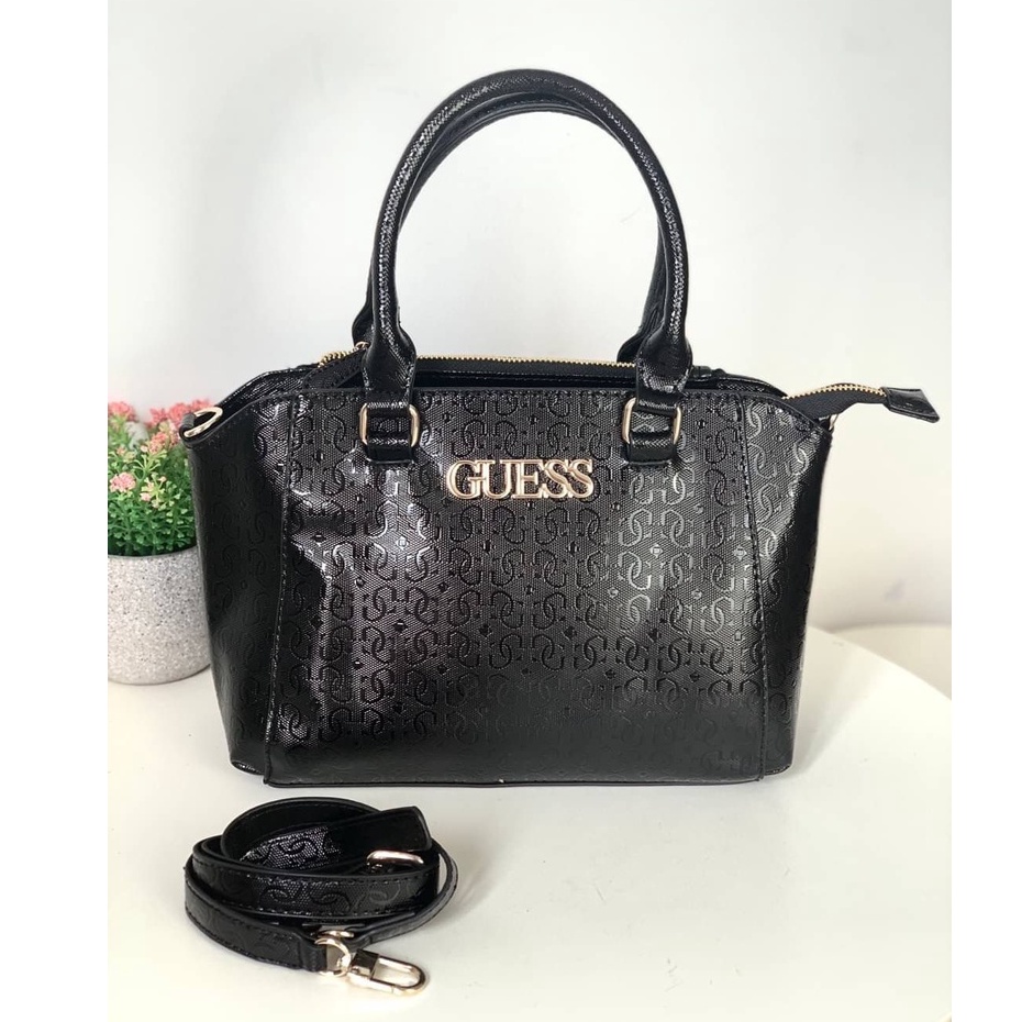 TAS WANITA GS GS143 LOGO EMBOSSED TOP HANDLE BAG PREMIUM IMPORT