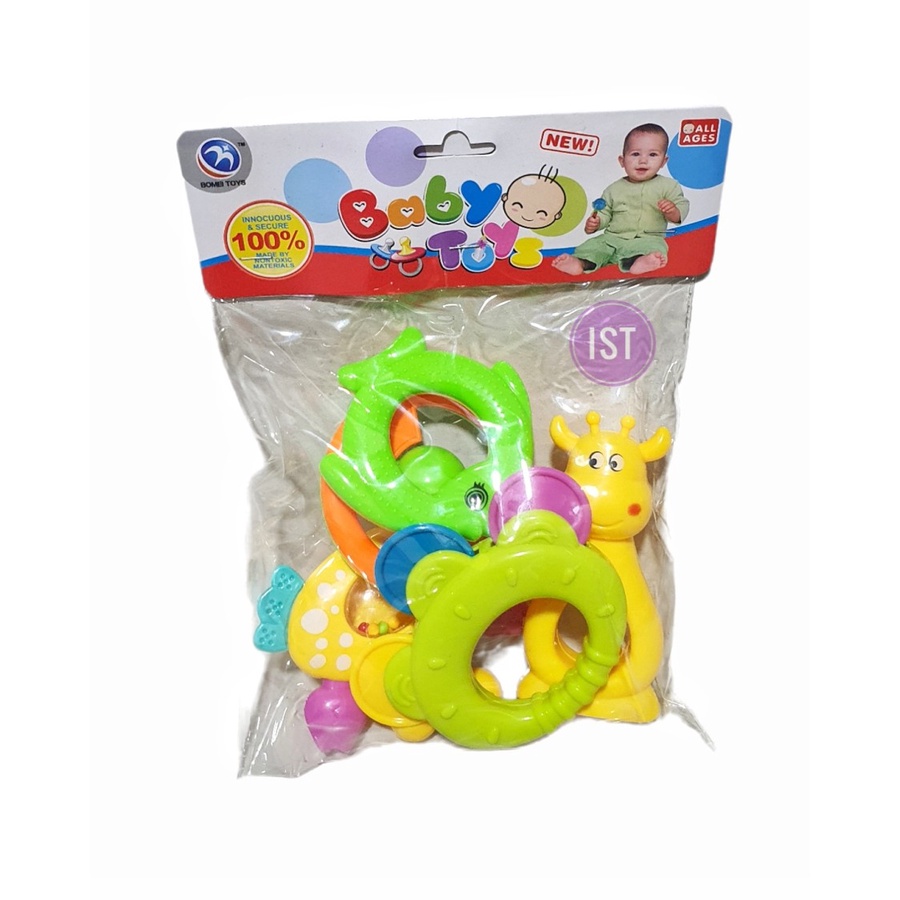 MWN Mainan Bayi Baby Toys Rattle Mainan Krincingan Bayi Set 5 pcs BM8005