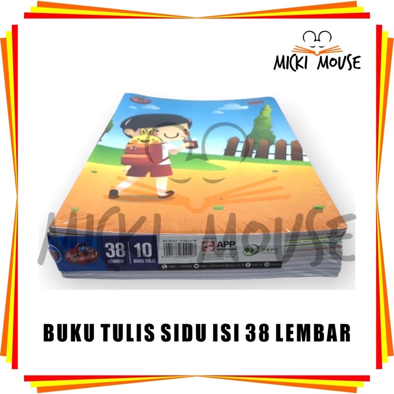 

(1BUKU) Buku Tulis SIDU 38 lembar / buku sidu / sidu / buku