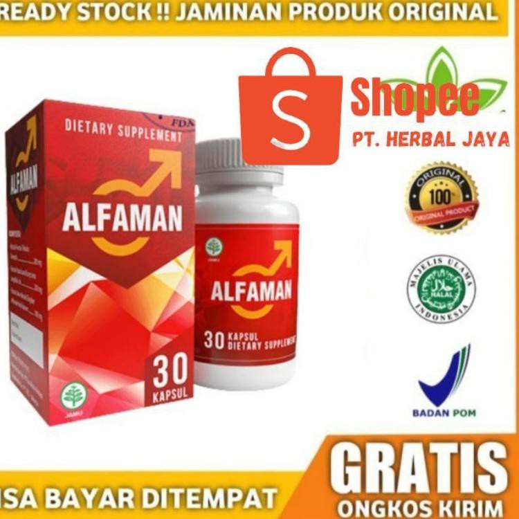 X8U3 Alfaman Asli Original Pembesar No.1 Suplemen Pria Bpom 8DI