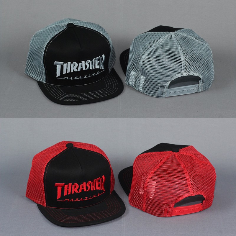 TOPI THRASHER FONT MAGAZINE TRUCKER CAP HIGH QUALITY FULL TAG