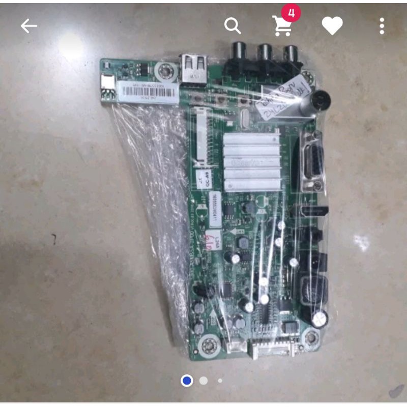 mainboard tv led toshiba 24L1600vj
