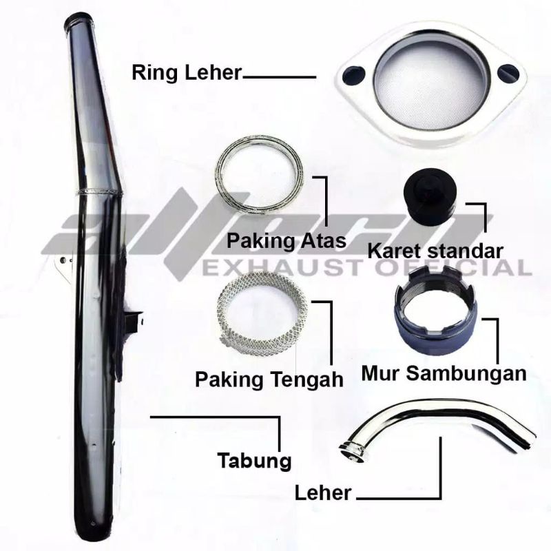 KNALPOT ORIGINAL YAMAHA RX KING BOBOKAN ALTECH BANDUNG