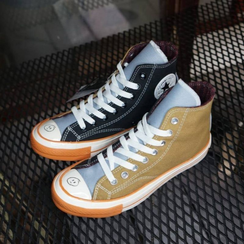 [BISA COD] CONVERSE 70'S HIGH CRYING FACE ARMY BLACK