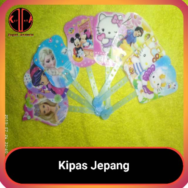 10 pcs Mainan Kipas Jepang Anak / Mainan Jadul