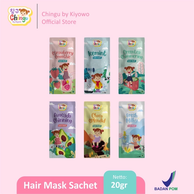 HAIRMASK CHINGU BY KIYOWO SACHET HAIRMASK KIYOWO BPOM 20GRAM