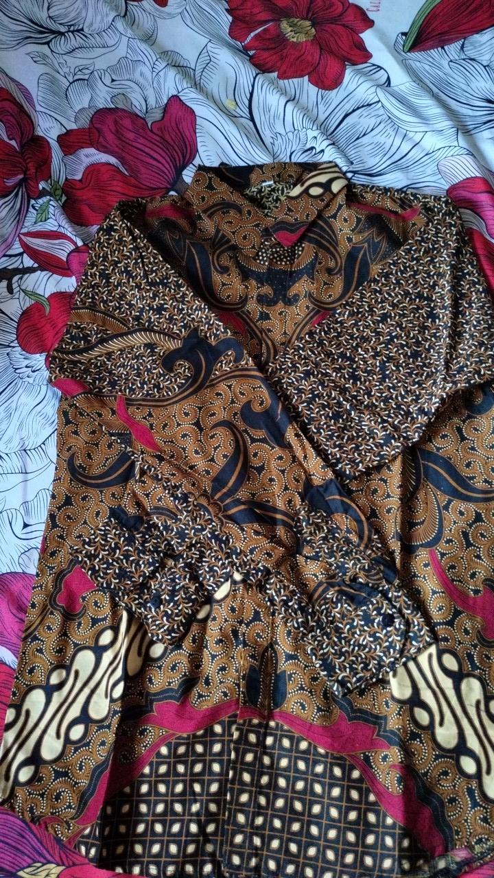 Batik Pria Slim Fit Premium Kemeja Baju Batik Pria Lengan Panjang Slimfit