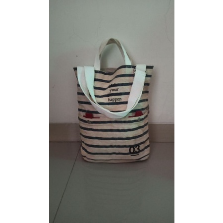 tote bag lucu salur brand shoopen