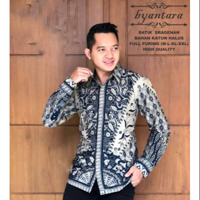  KEMEJA  BATIK  LENGAN PANJANG BAHAN KATUN PREMIUM ORIGINAL 