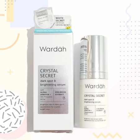 ⭐ BAGUS ⭐ WARDAH CRYSTAL SECRET DARK SPOT &amp; BRIGHTENING SERUM 20ml | Serum Wajah Bekas Jerawat Mencerahkan Glowing