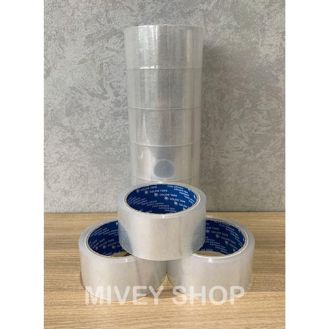 

Promo Awal tahun Lakban Bening Transparan 2" 45mm x 72Yard Goldie OPP Tape Promo Awal tahun