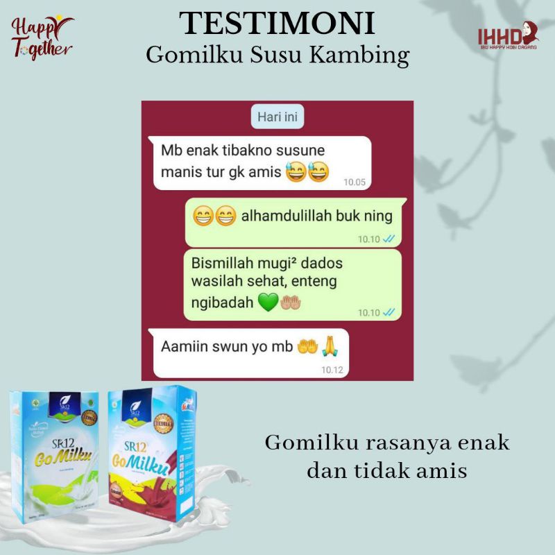 SUSU GO MILKU SR12 / GOMILKU SR12 / SUSU KAMBING ETAWA HALAL BPOM MENINGKATKAN KESEHATAN IMUN TUBUH MELANCARKAN ASI ASLI / SUSU KAMBING ETAWA BUBUK / SUSU KAMBING MURNI / MELANCARKAN ASI / MENINGKATKAN KESEHATAN IMUN TUBUH