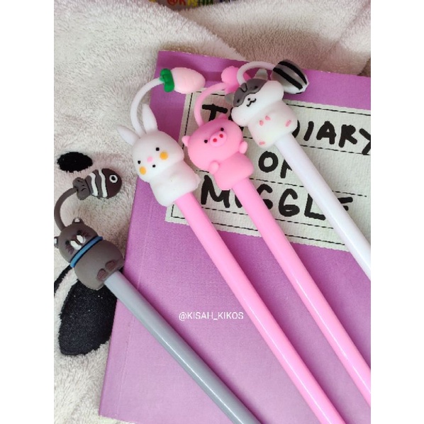 

Pulpen lucu hewan babi hamster kucing kelinci